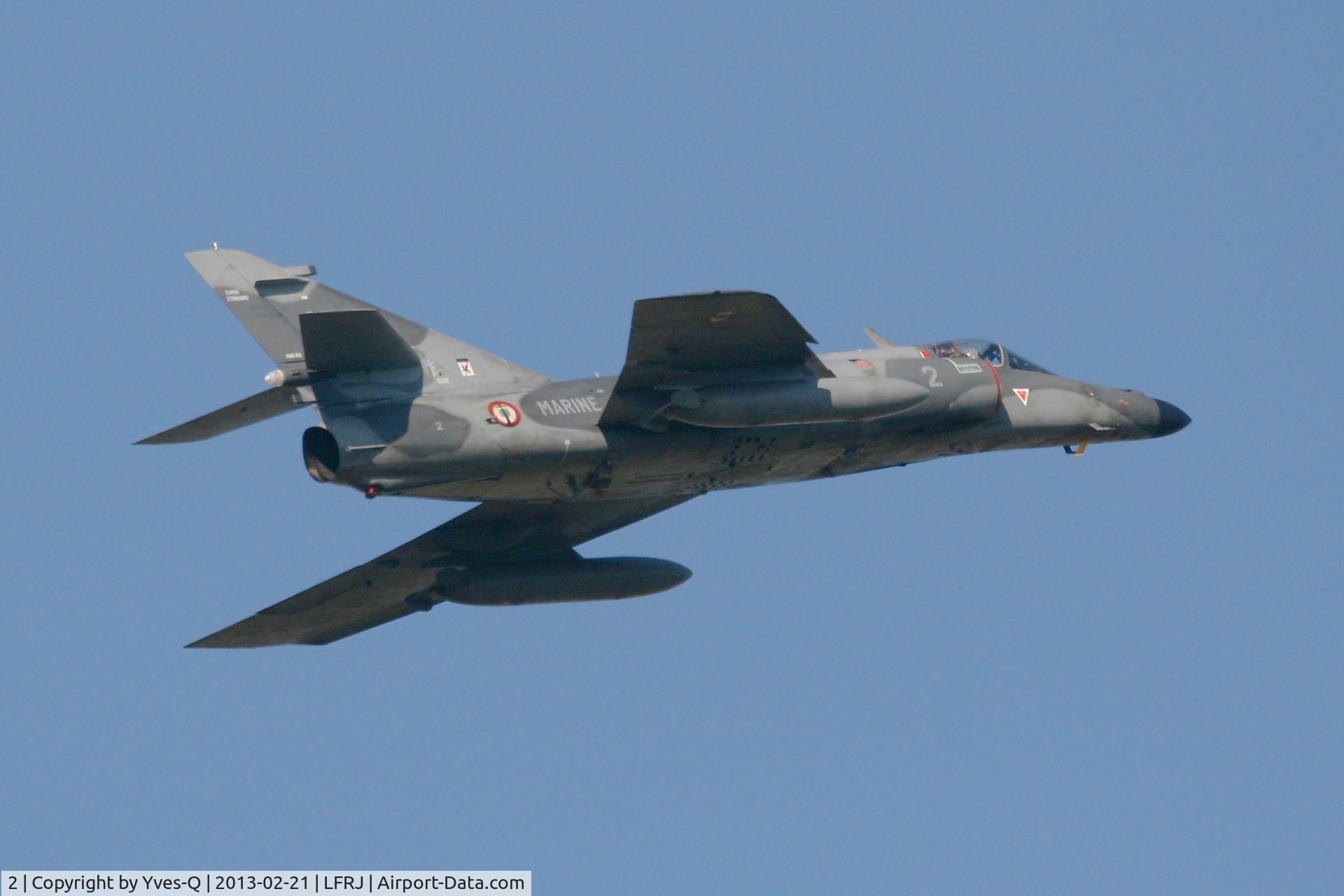 2, Dassault Super Etendard C/N 2, French Naval Aviation Dassault Super Etendard M (SEM), Take off Rwy 08, Landivisiau Naval Air Base (LFRJ)