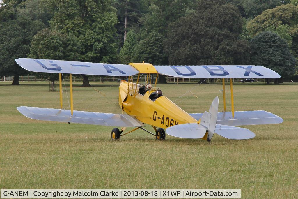 G-ANEM, 1940 De Havilland DH-82A Tiger Moth II C/N 82943, De Havilland DH-82A Tiger Moth II at The De Havilland Moth Club's 28th International Moth Rally at Woburn Abbey. August 2013.