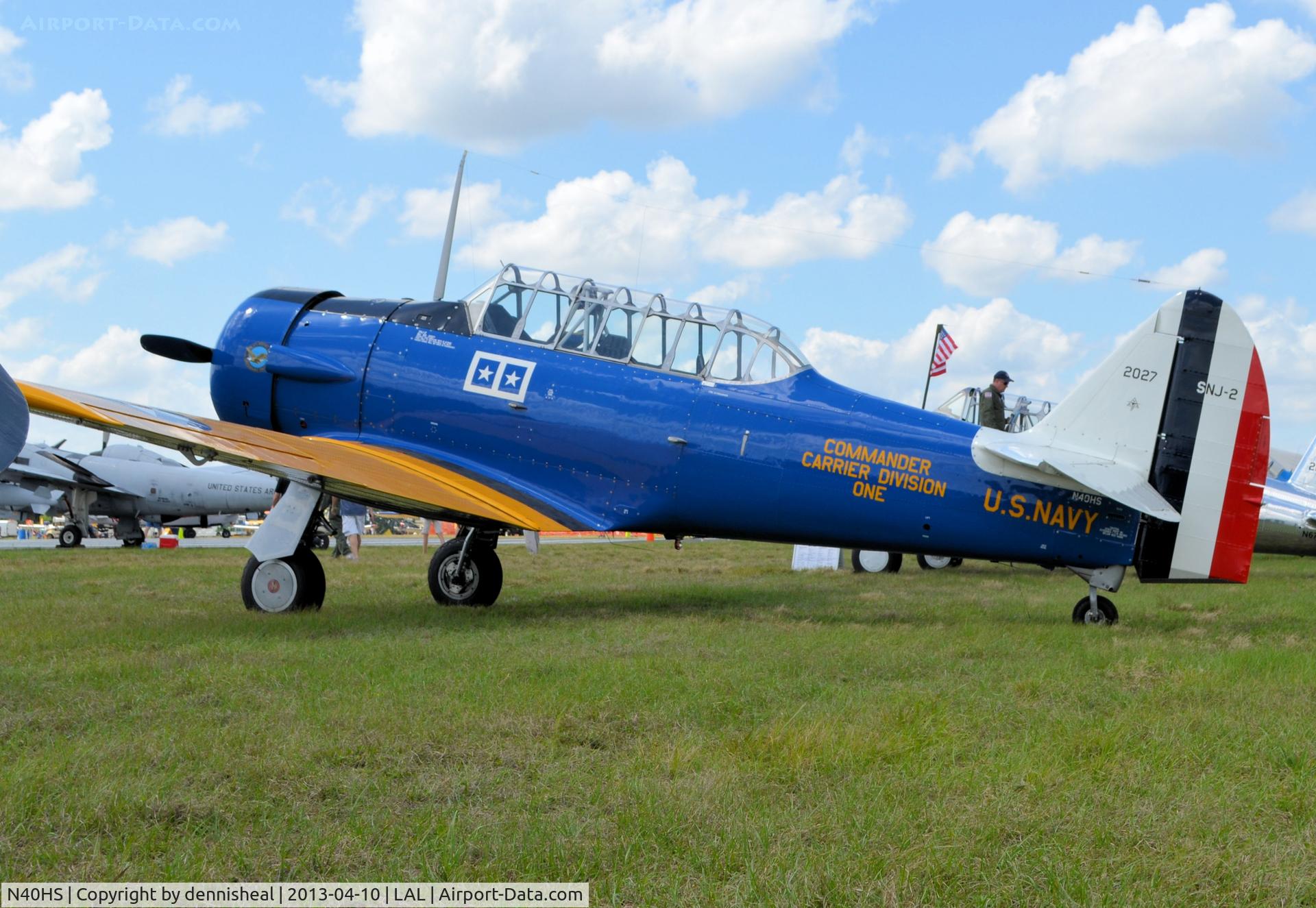 N40HS, 1940 North American SNJ-2 C/N 2027, 1940 NORTH AMERICAN SNJ-2