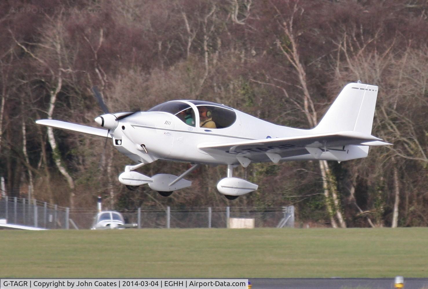 G-TAGR, 2004 Europa XS Tri-Gear C/N PFA 247-13061, Hurn's newest resident on finals
