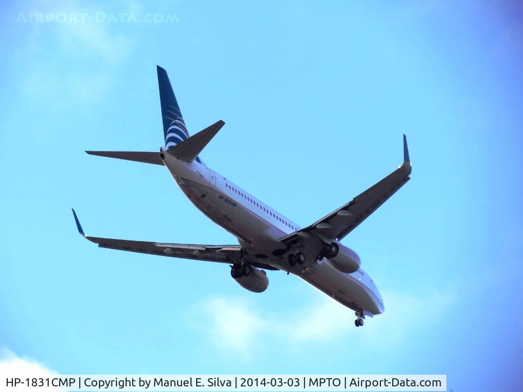 HP-1831CMP, 2013 Boeing 737-8V3 C/N 40788, On short final for Rwy 03L