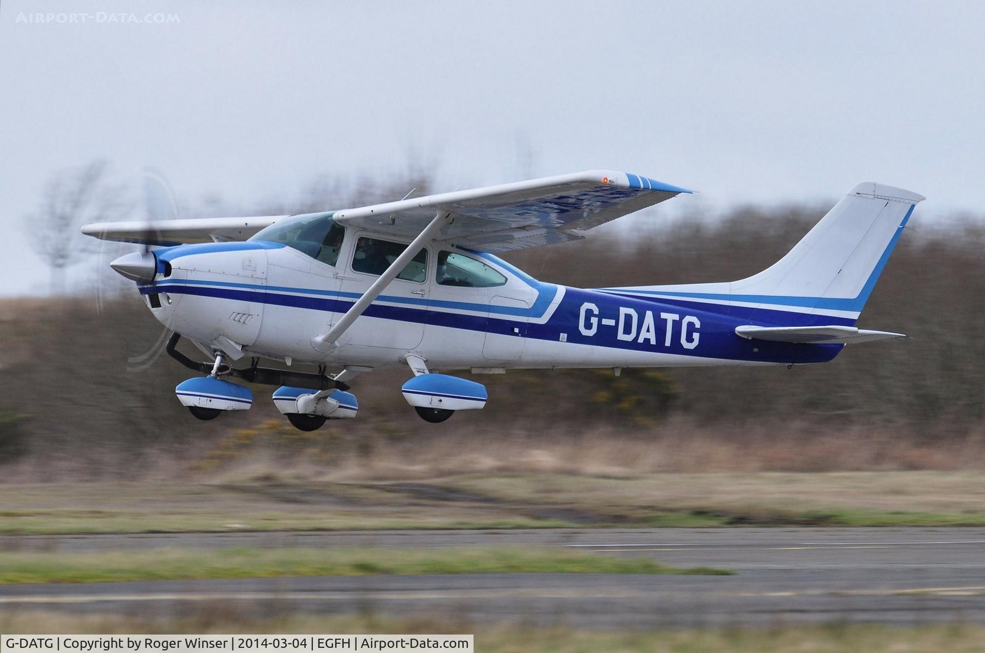 G-DATG, 1976 Reims F182P Skylane C/N F18200013, Visiting Reims/Cessna Skylane operated by the Oxford Aeroplane Company. Previously registered D-EATG.