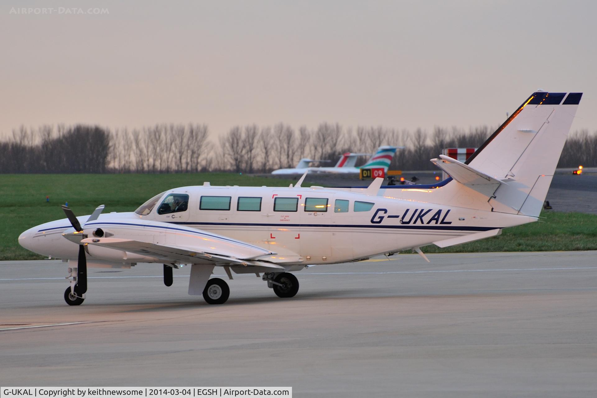 G-UKAL, 2013 Reims Cessna F406 Caravan II C/N F406-0098, Parked in twilight !