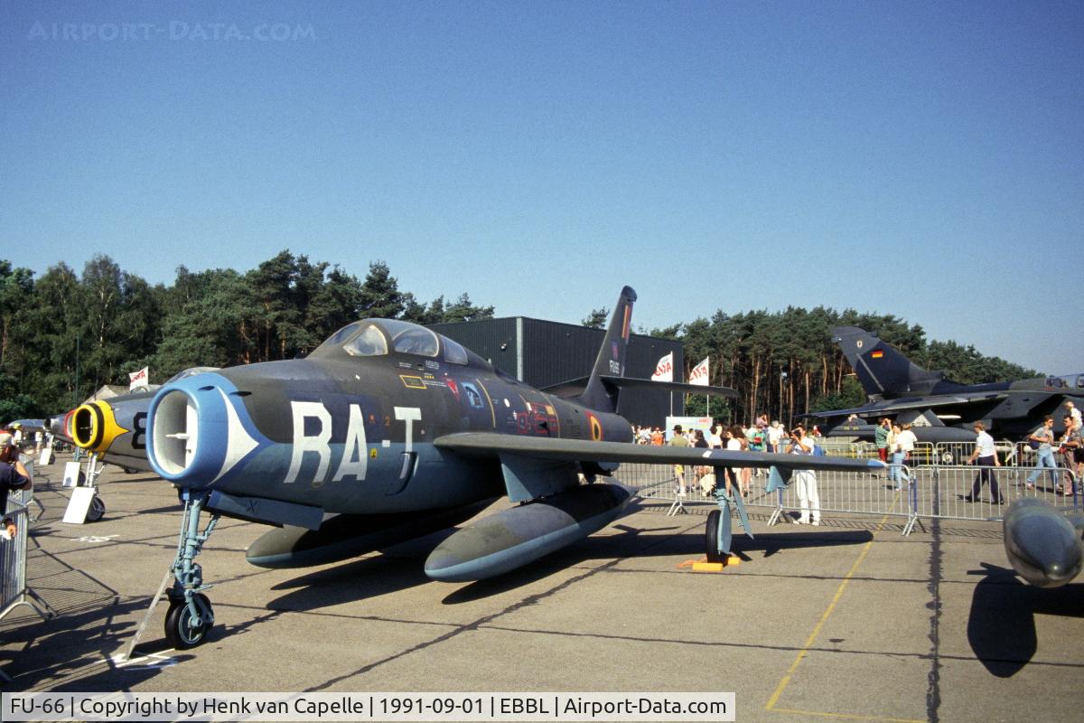 FU-66, Republic F-84F-61-RE Thunderstreak C/N Not found (53-6679/FU-66), Republic F-84F Thunderstreak of the Belgian Air Force at Kleine Brogel Air Base, Belgium