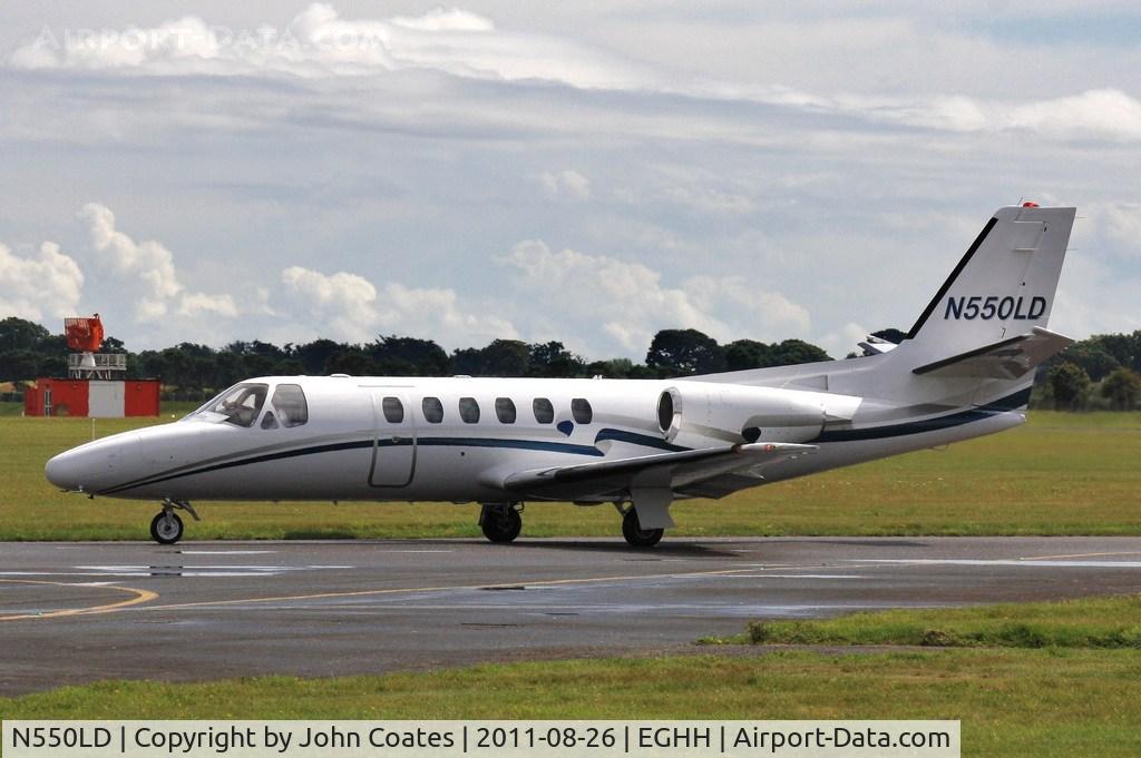 N550LD, 1982 Cessna 550 Citation C/N 550-0323, Taxiing to CSE