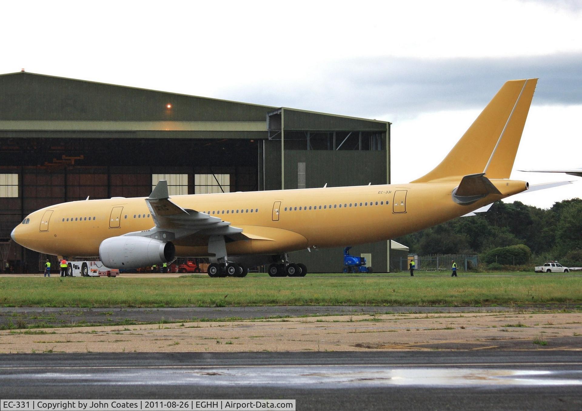 EC-331, 2011 Airbus KC2 Voyager (A330-243MRTT) C/N 1248, Entering the hangar for months of fitting out.