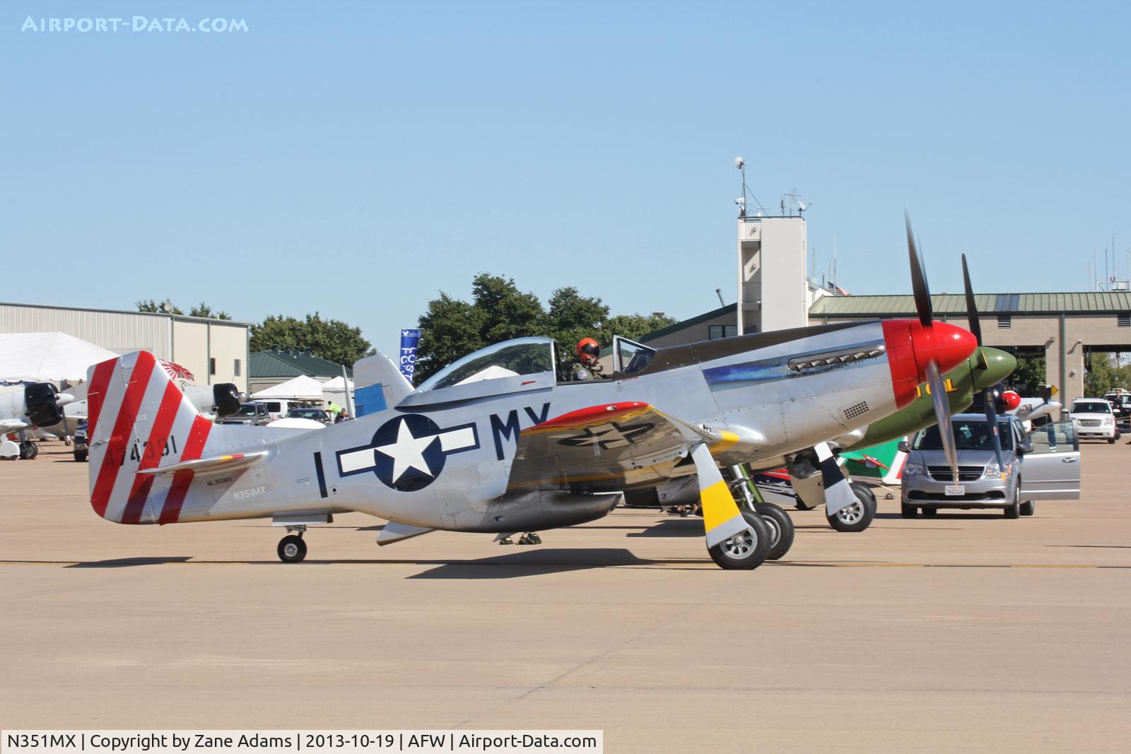 N351MX, 1944 North American P-51D Mustang C/N 122-40931 (44-74391), At the 2013 Alliance Airshow - Fort Worth, TX