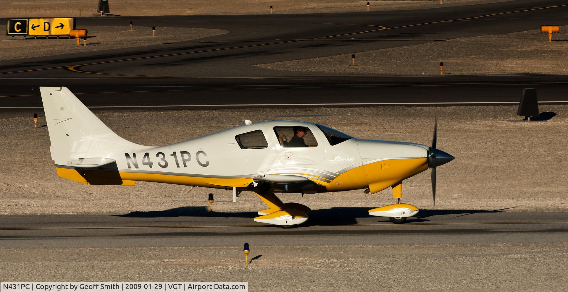 N431PC, 2005 Lancair LC41-550FG C/N 41050, N431PC at North Las Vegas Airport
