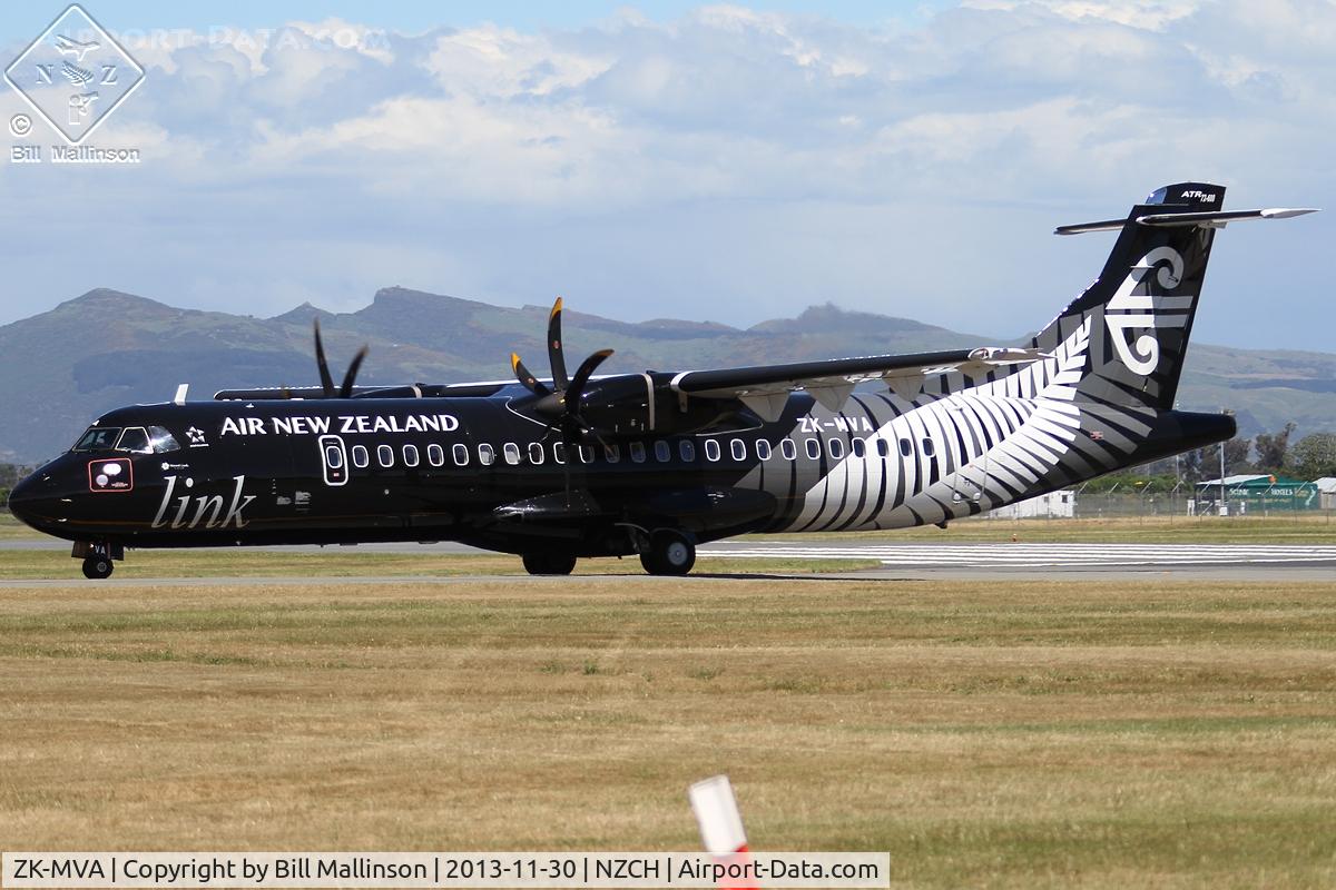 ZK-MVA, 2012 ATR 72-600 (72-212A) C/N 1051, taxiing from 29