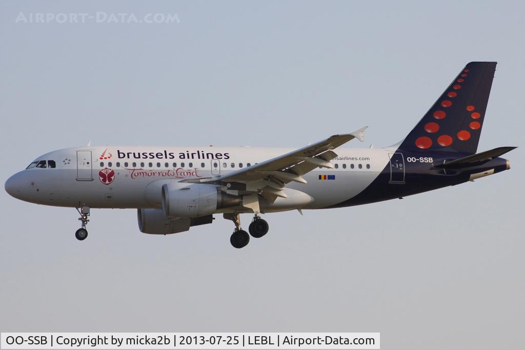 OO-SSB, 2005 Airbus A319-111 C/N 2400, Landing