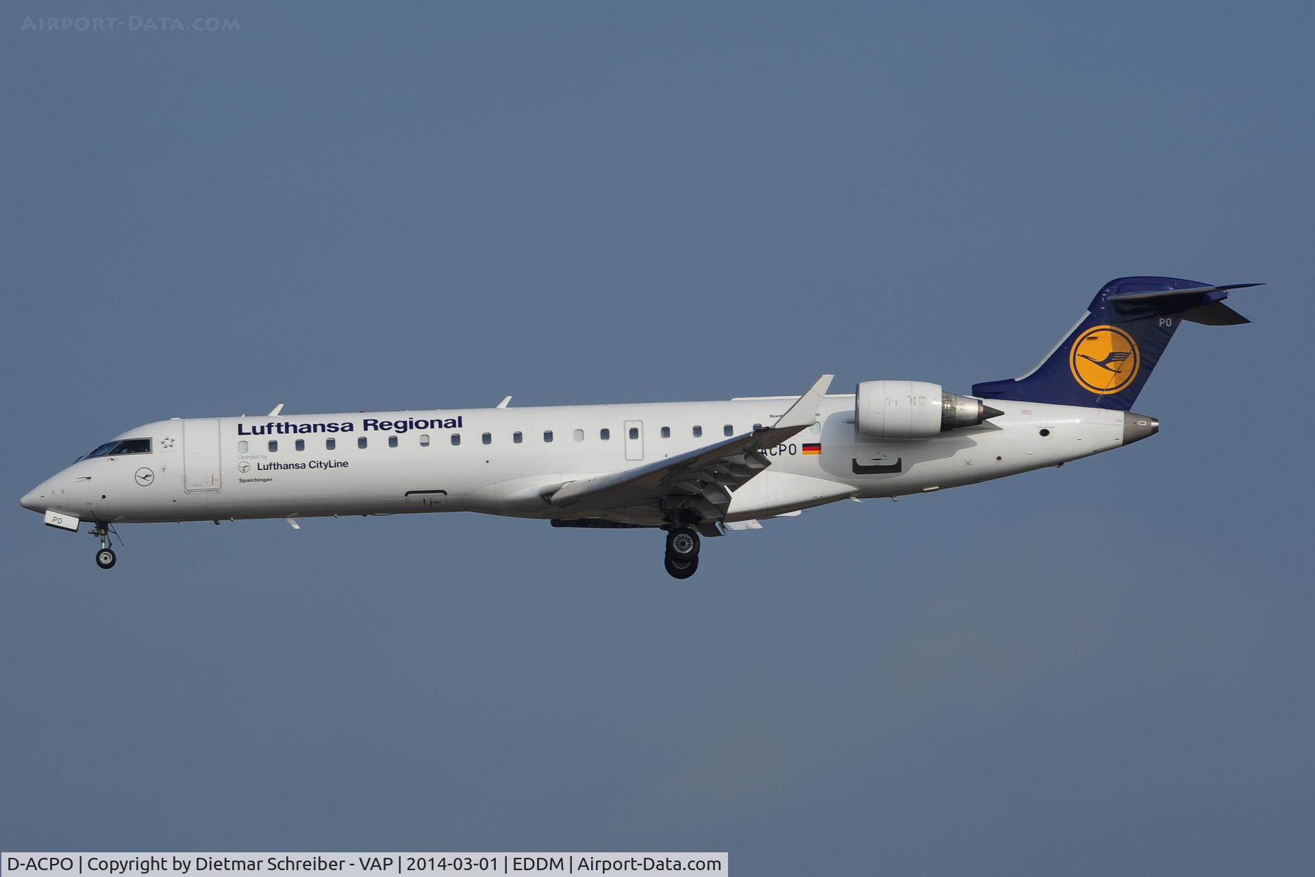 D-ACPO, 2003 Canadair CRJ-701ER (CL-600-2C10) Regional Jet C/N 10085, CRJ 700 Lufthansa Regional