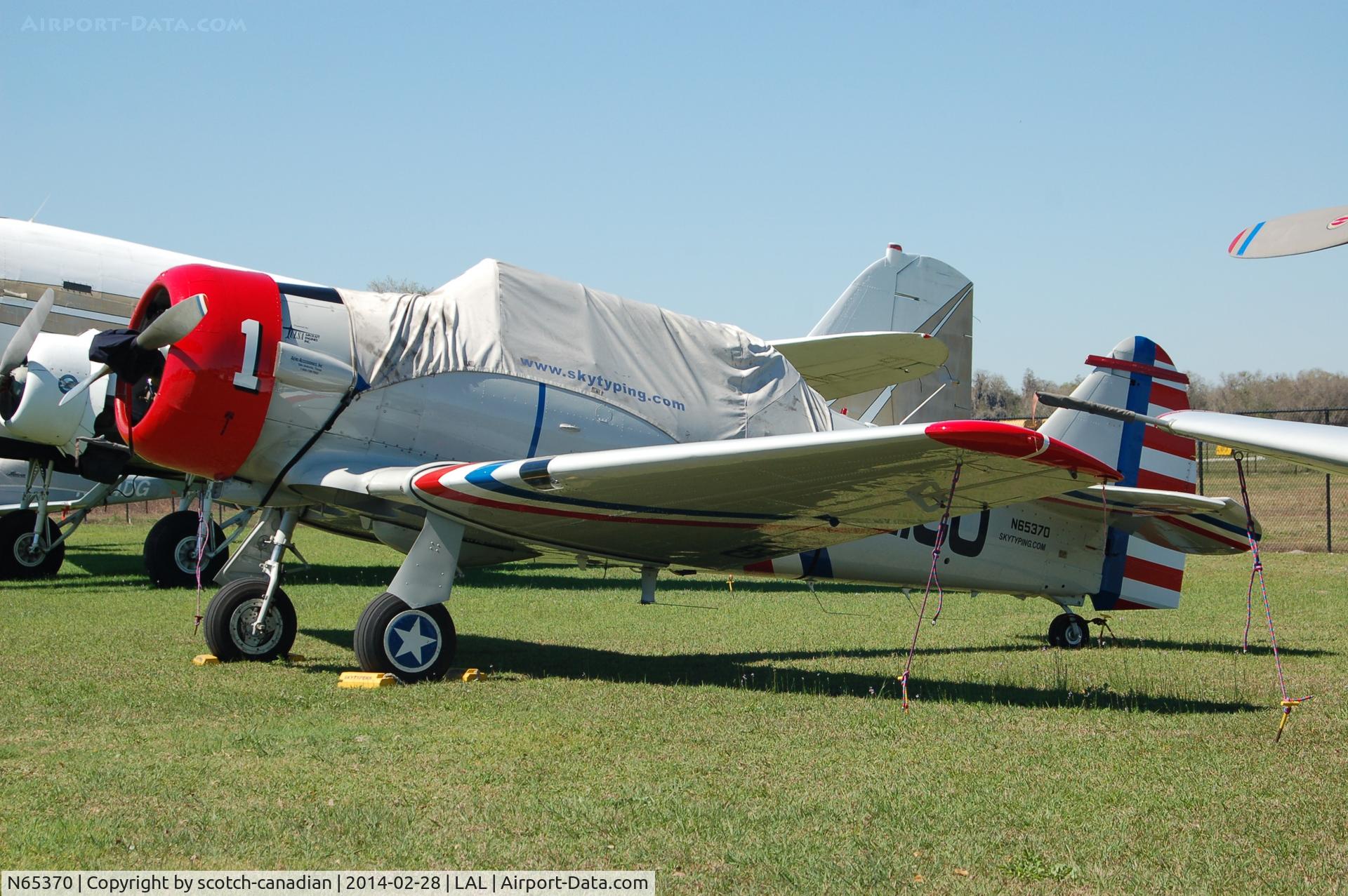 N65370, 1941 North American SNJ-2 Texan C/N 2562, 1941 North American SNJ-2, N65370, at Lakeland Linder Regional Airport, Lakeland, FL