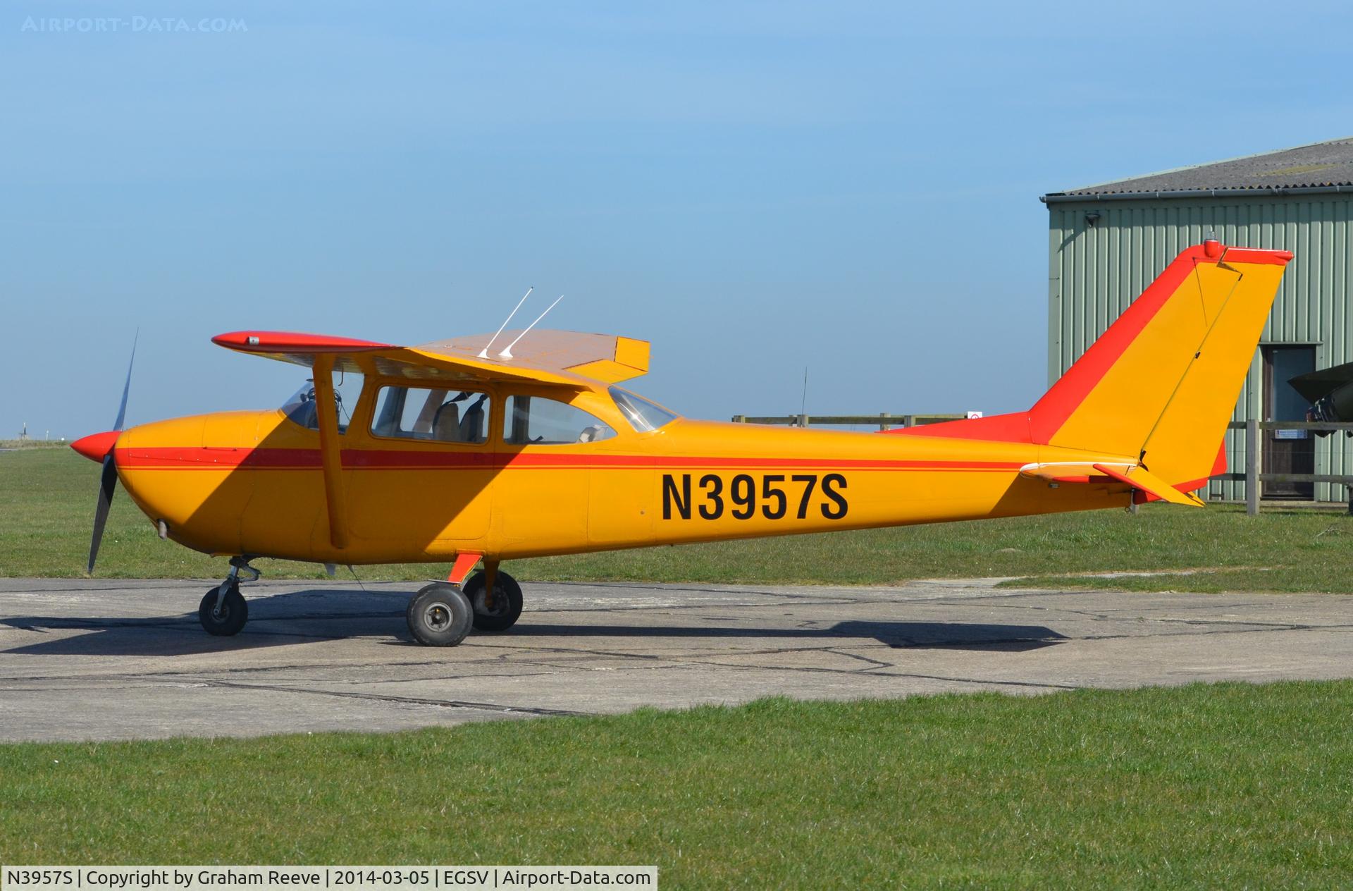 N3957S, 1964 Cessna 172E C/N 17251157, Parked at Old Buckenham.