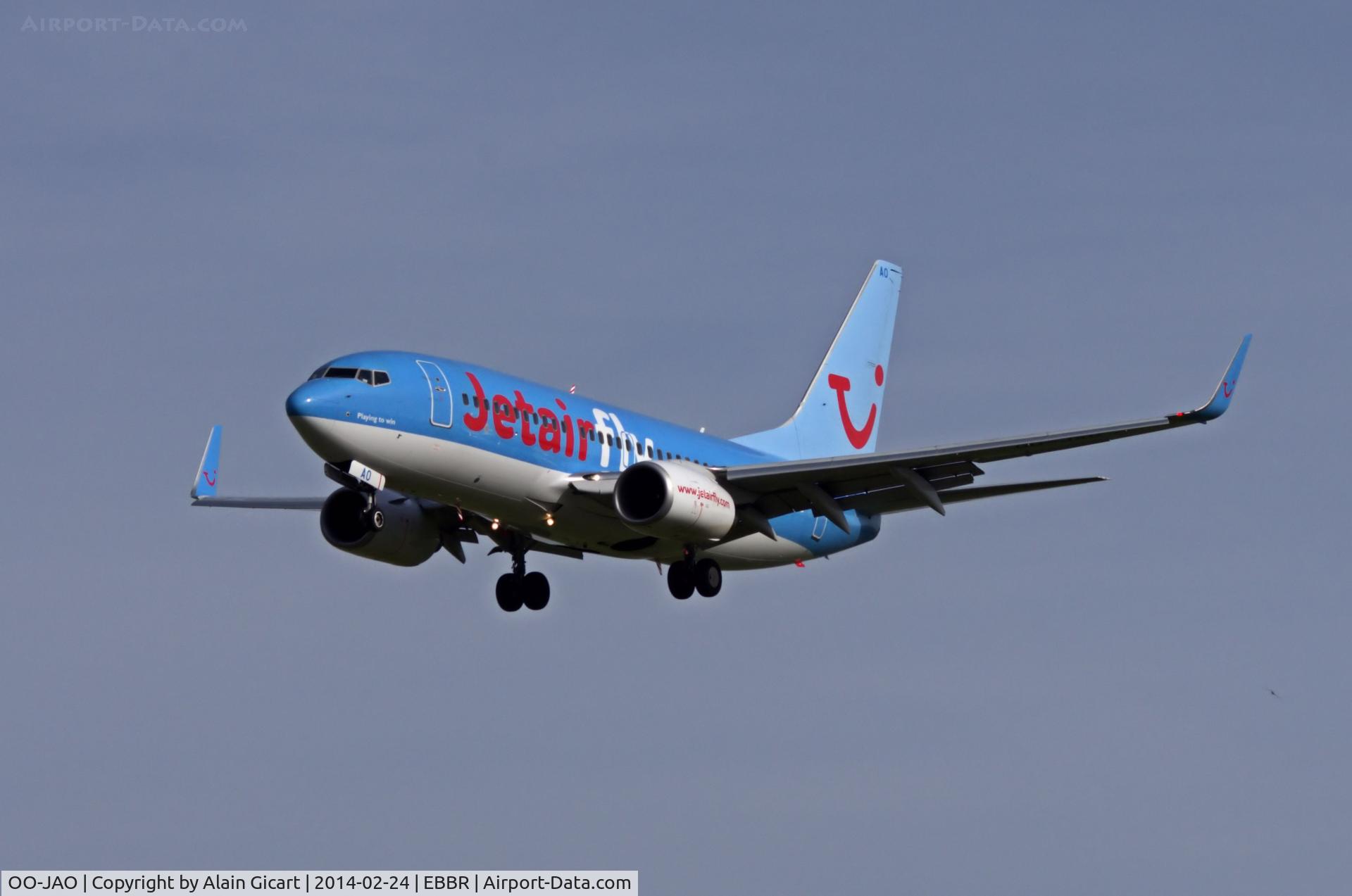 OO-JAO, 2008 Boeing 737-7K5 C/N 35141, Landing
