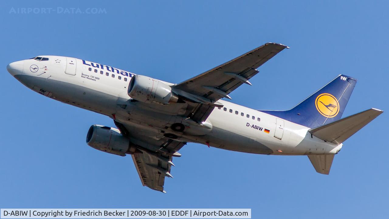 D-ABIW, 1991 Boeing 737-530 C/N 24945, departure via RW25L