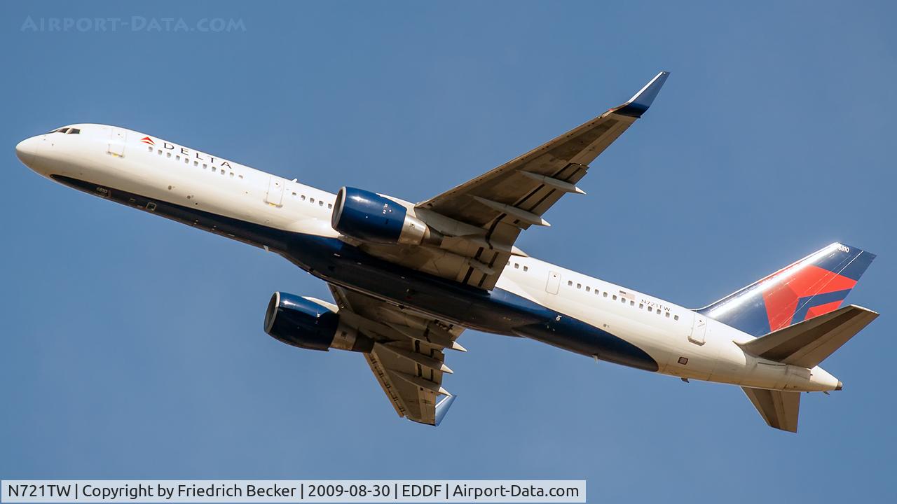 N721TW, 1999 Boeing 757-231 C/N 29954, departure via RW25L
