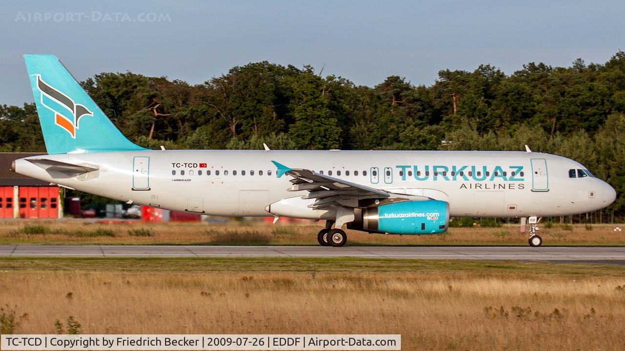 TC-TCD, 2007 Airbus A320-232 C/N 3308, departure via RW18W