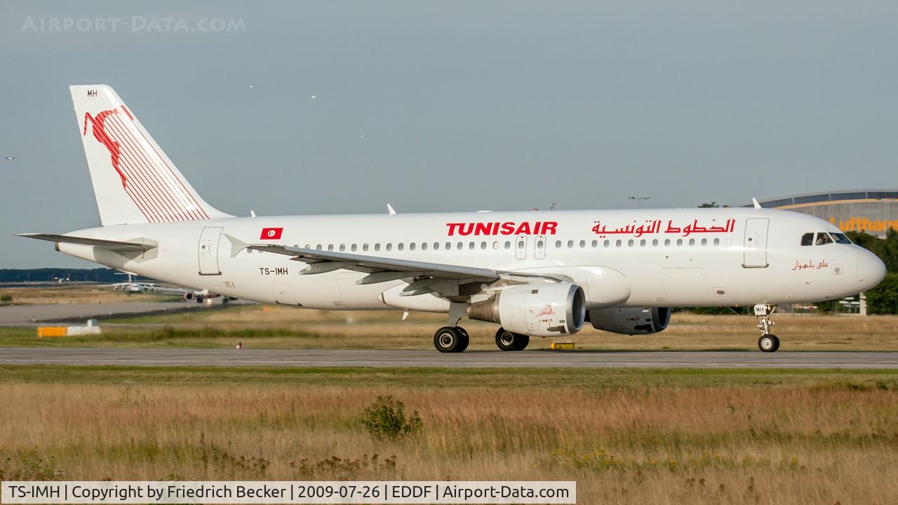 TS-IMH, 1993 Airbus A320-211 C/N 0402, departure via RW18W
