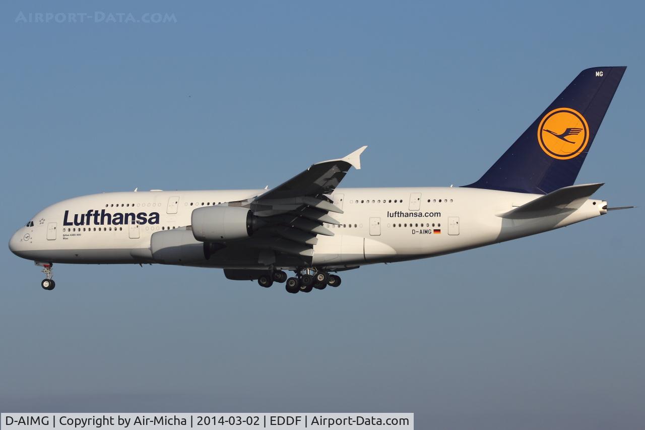 D-AIMG, 2011 Airbus A380-841 C/N 069, Lufthansa