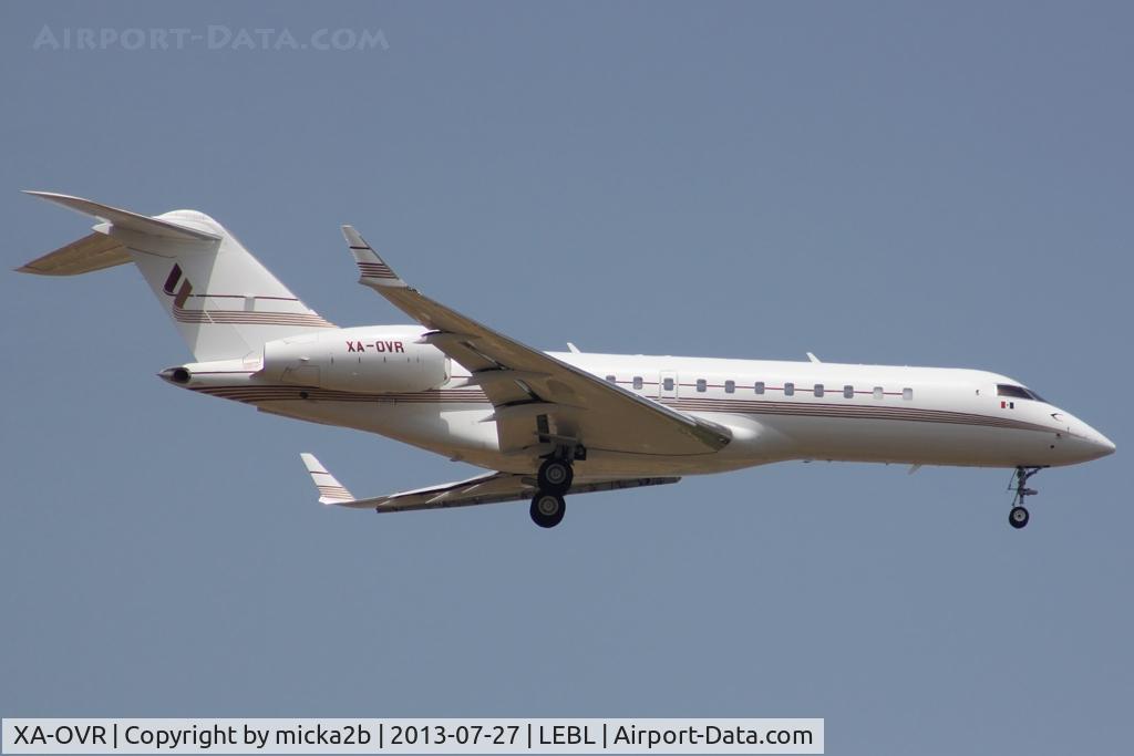 XA-OVR, 2002 Bombardier BD-700-1A10 Global Express C/N 9119, Landing