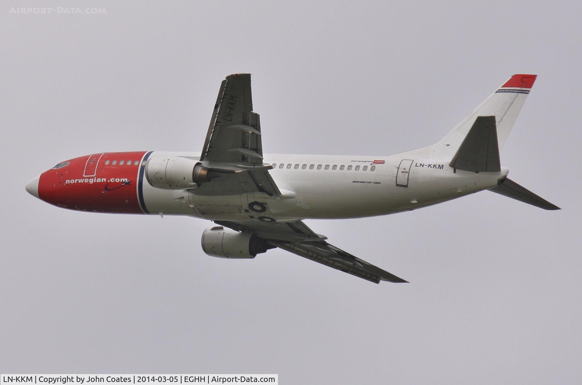 LN-KKM, 1990 Boeing 737-3Y0 C/N 24676, Air test from ATC Lasham