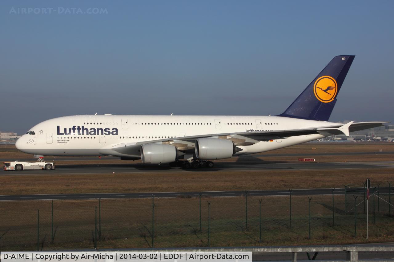D-AIME, 2010 Airbus A380-841 C/N 061, Lufthansa