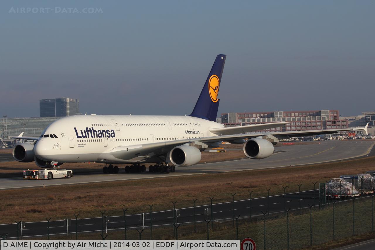 D-AIME, 2010 Airbus A380-841 C/N 061, Lufthansa