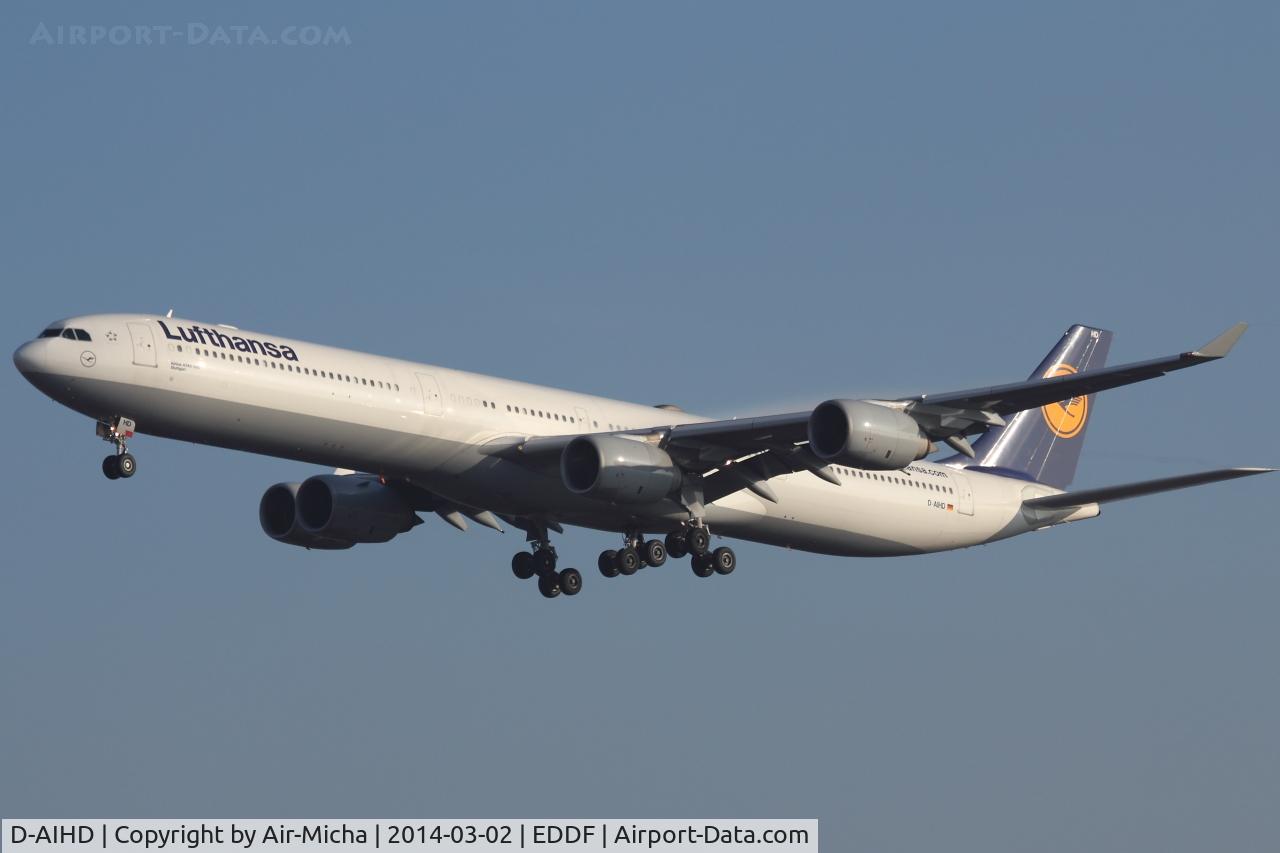 D-AIHD, 2003 Airbus A340-642 C/N 537, Lufthansa