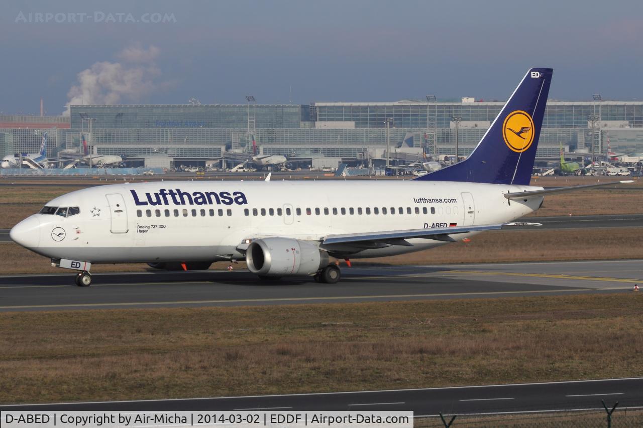 D-ABED, 1991 Boeing 737-330 C/N 25215, Lufthansa
