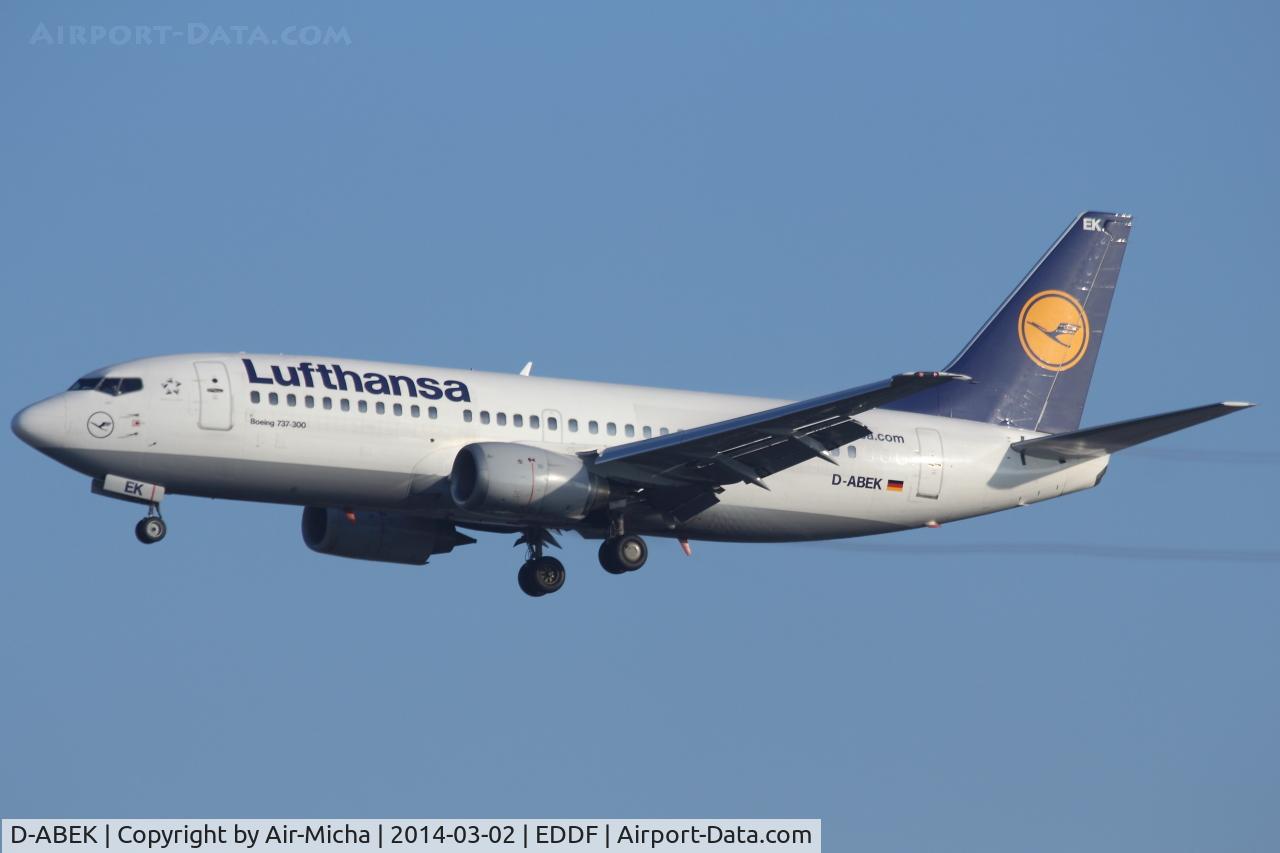 D-ABEK, 1991 Boeing 737-330 C/N 25414, Lufthansa