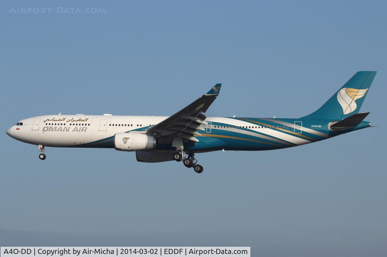 A4O-DD, 2009 Airbus A330-343X C/N 1063, Oman Air