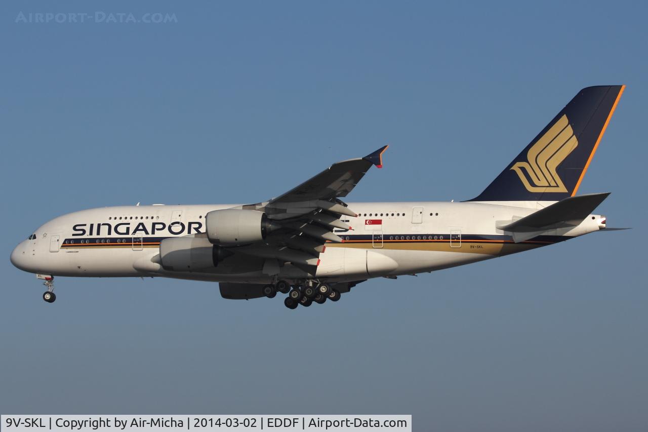 9V-SKL, 2010 Airbus A380-841 C/N 058, Singapore Airlines