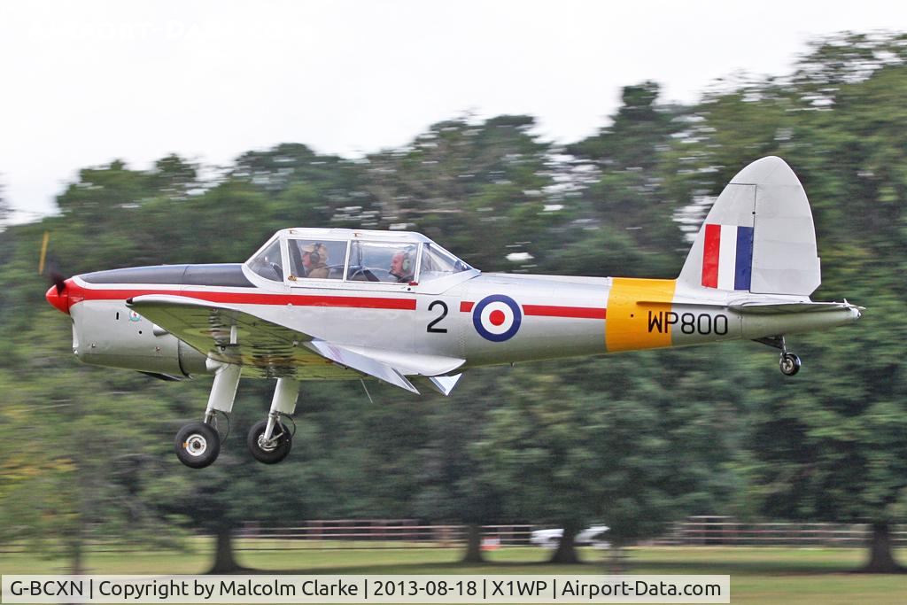 G-BCXN, 1952 De Havilland DHC-1 Chipmunk T.10 C/N C1/0692, De Havilland DHC-1 Chipmunk Mk22 at The De Havilland Moth Club's 28th International Moth Rally at Woburn Abbey. August 2013.