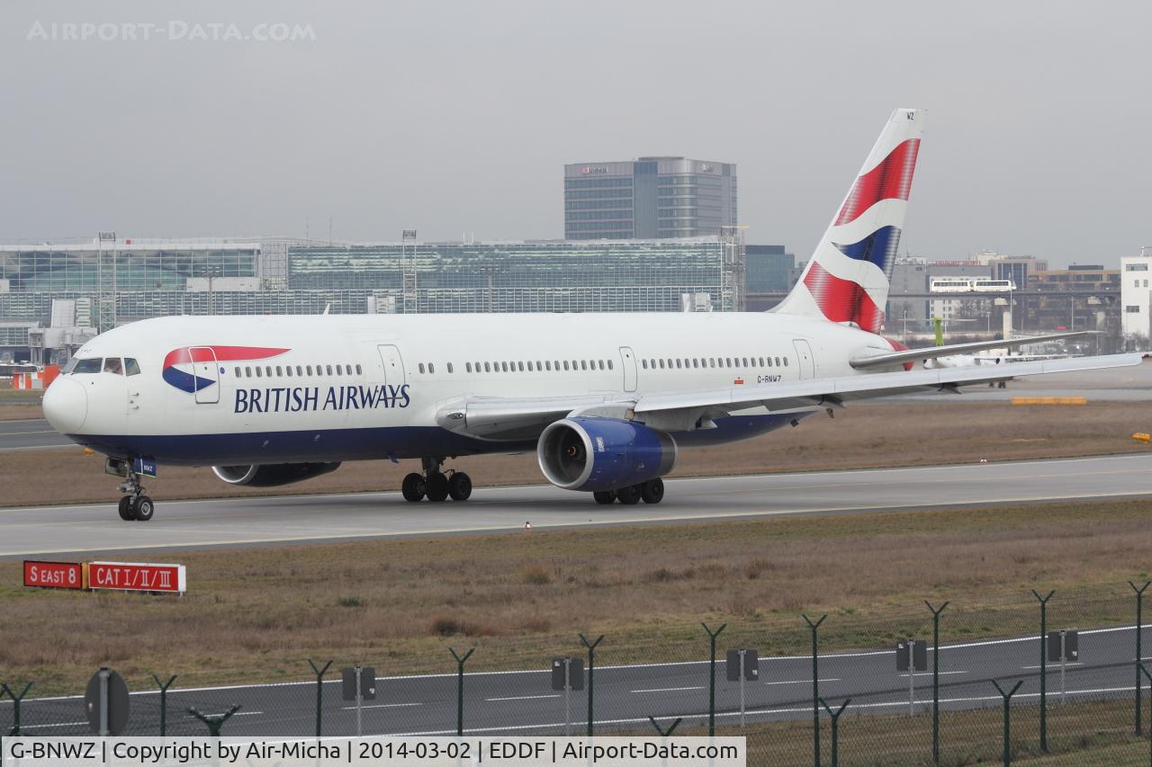 G-BNWZ, 1997 Boeing 767-336/ER C/N 25733, British Airways