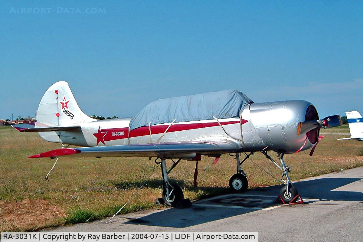 RA-3031K, Bacau Yak-52 C/N 811704, Yakovlev Yak-52 [899808] Fano~I 15/07/2004