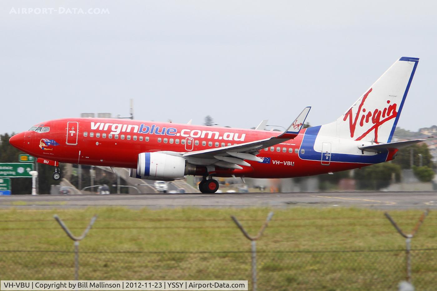 VH-VBU, 2003 Boeing 737-76Q C/N 30288, rotating from 16R