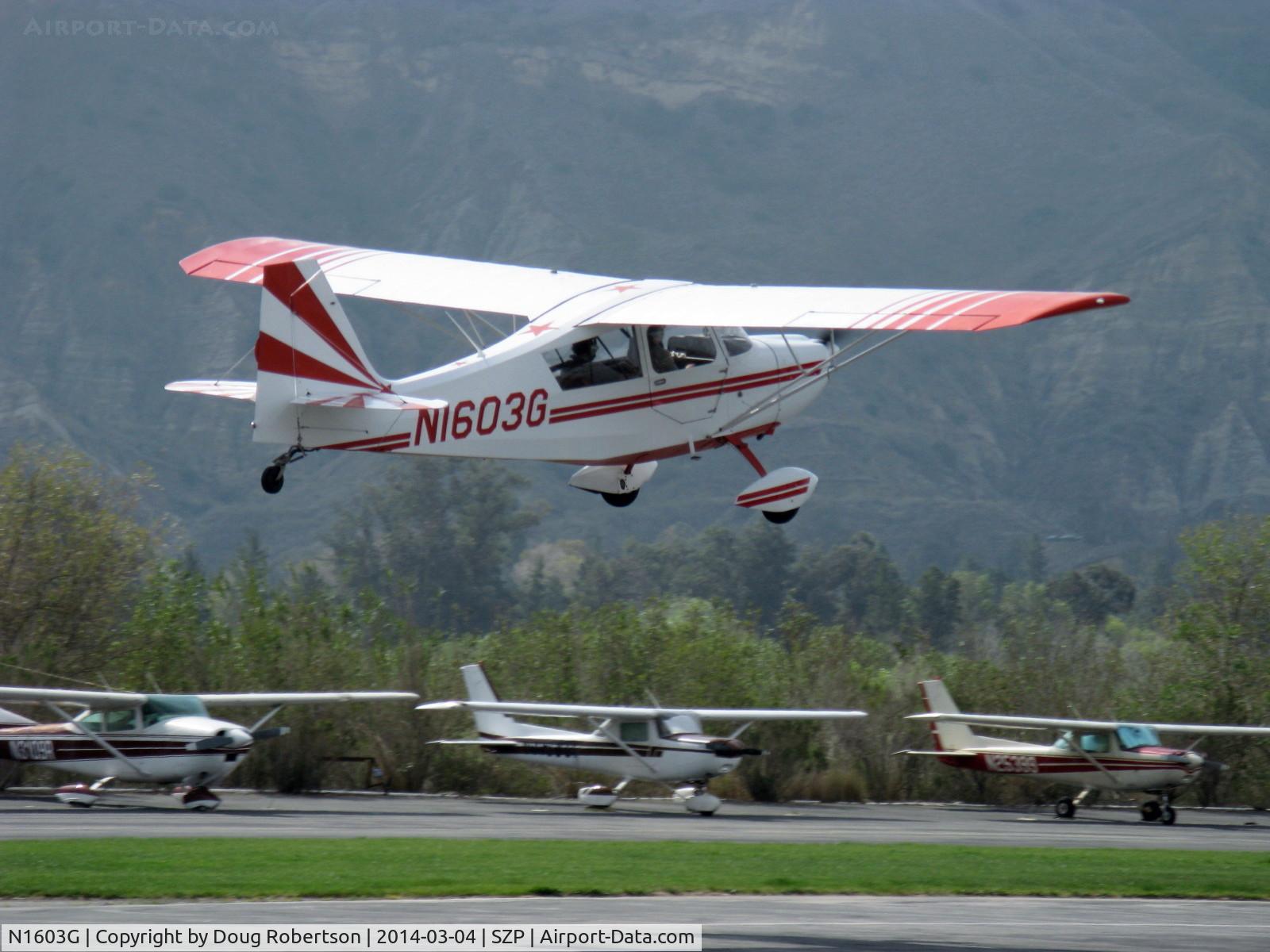 N1603G, 1968 Champion 7ECA Citabria C/N 609, 1968 Champion 7ECA CITABRIA, Lycoming O-235 115 Hp, another takeoff climb Rwy 22