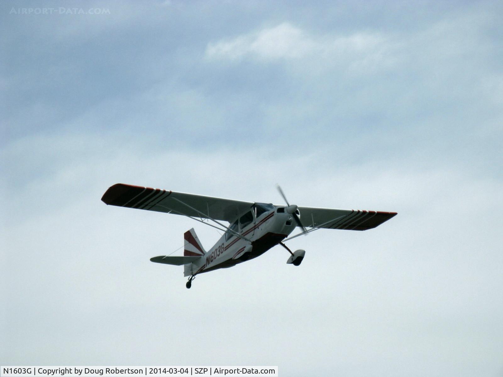N1603G, 1968 Champion 7ECA Citabria C/N 609, 1968 Champion 7ECA CITABRIA, Lycoming O-235 115 Hp, takeoff climb Rwy 22-pattern work