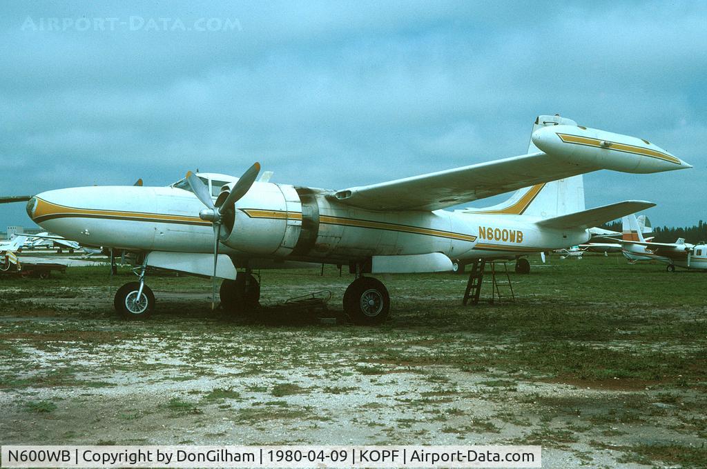 N600WB, 1944 Douglas FA-26C Invader C/N 28896, Opa locka 09APR80
