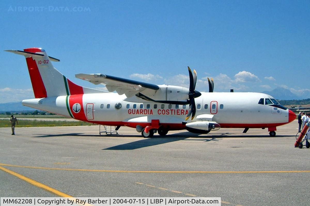 MM62208, 2001 ATR 42-500 C/N 615, Aerospatiale ATR-42-500MP [615] (Italian Coast Guard) Pescara~I 15/07/2004