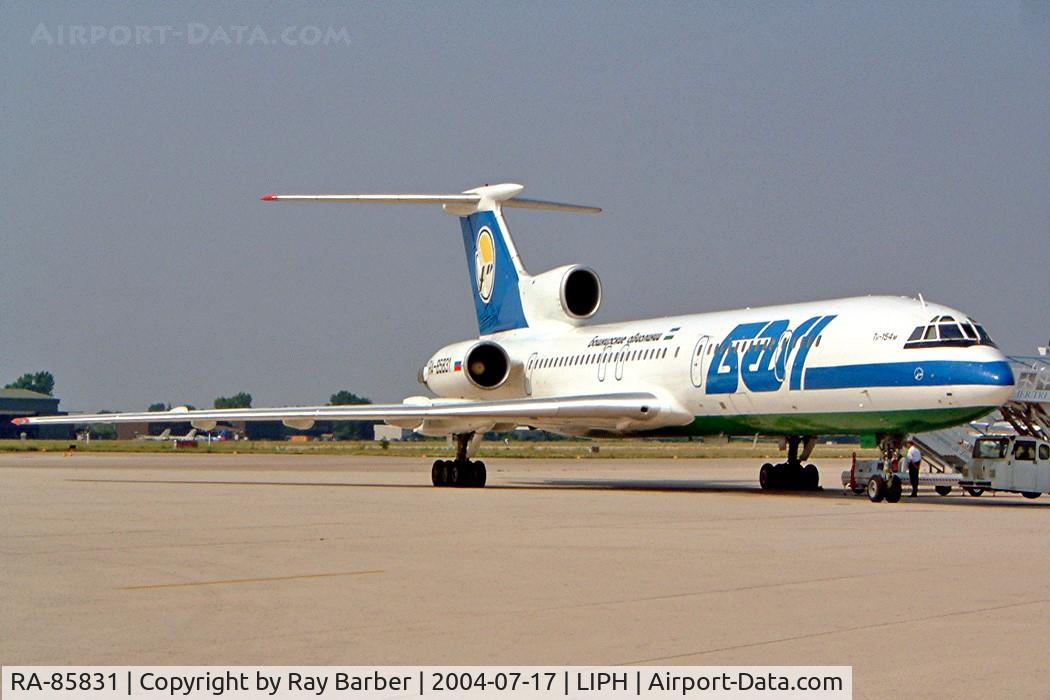 RA-85831, Tupolev Tu-154M C/N 88A774, Tupolev Tu-154M [88A-774] (Bashkirian Ailines) Treviso~I 17/07/2004