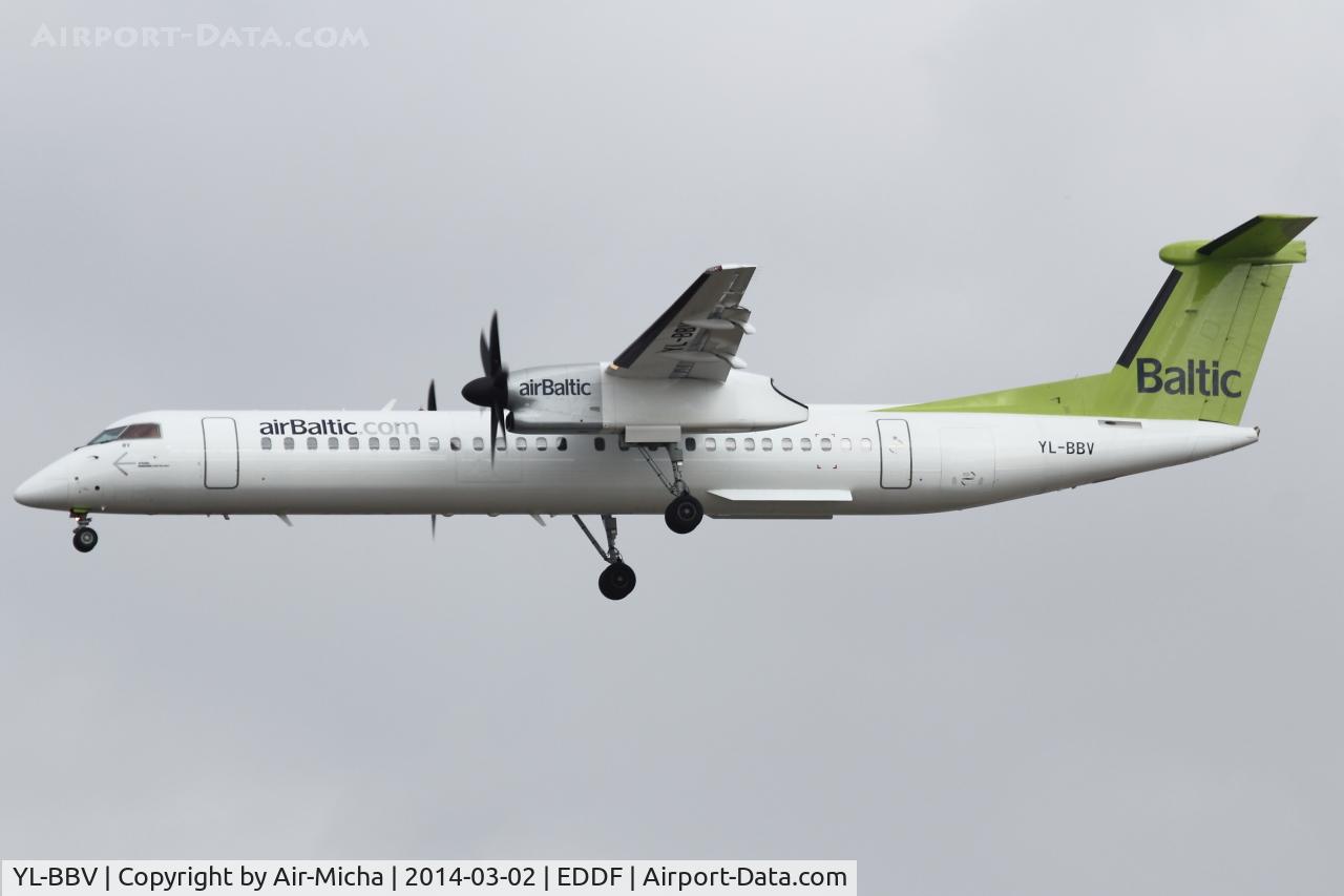 YL-BBV, 2013 De Havilland Canada DHC-8-402Q Dash 8 C/N 4444, Air Baltic