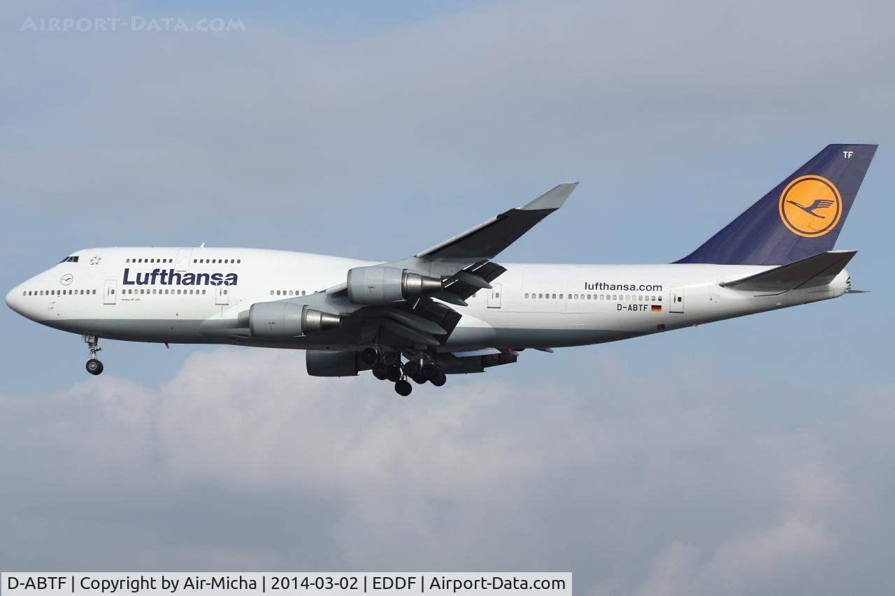 D-ABTF, 1991 Boeing 747-430M C/N 24967, Lufthansa