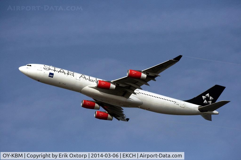 OY-KBM, 2002 Airbus A340-313X C/N 450, OY-KBM on its way to IAD as SK925