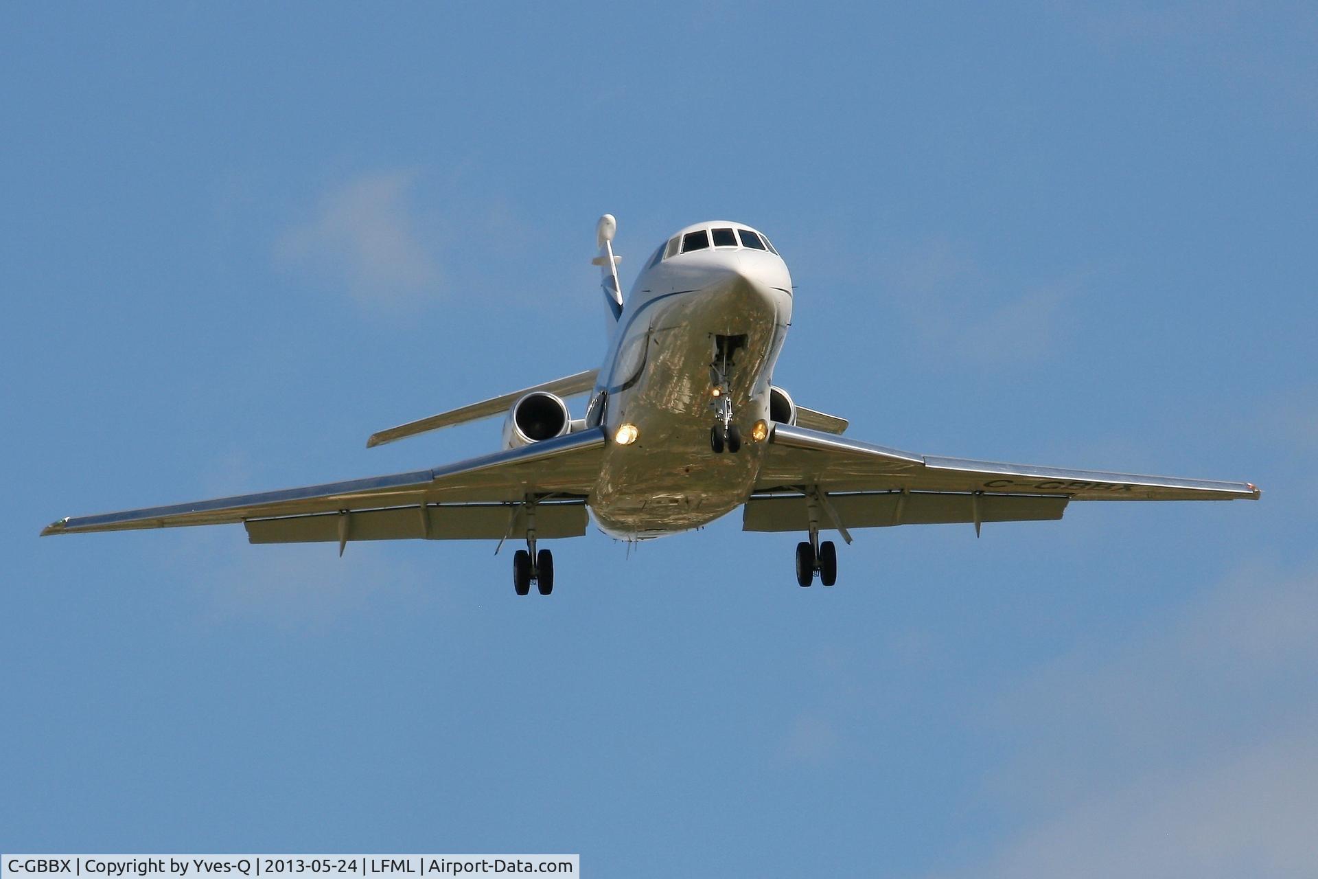 C-GBBX, 2000 Dassault Falcon 900EX C/N 64, Dassault Falcon 900EX, Short approach Rwy 31L, Marseille-Provence Airport (LFML-MRS)
