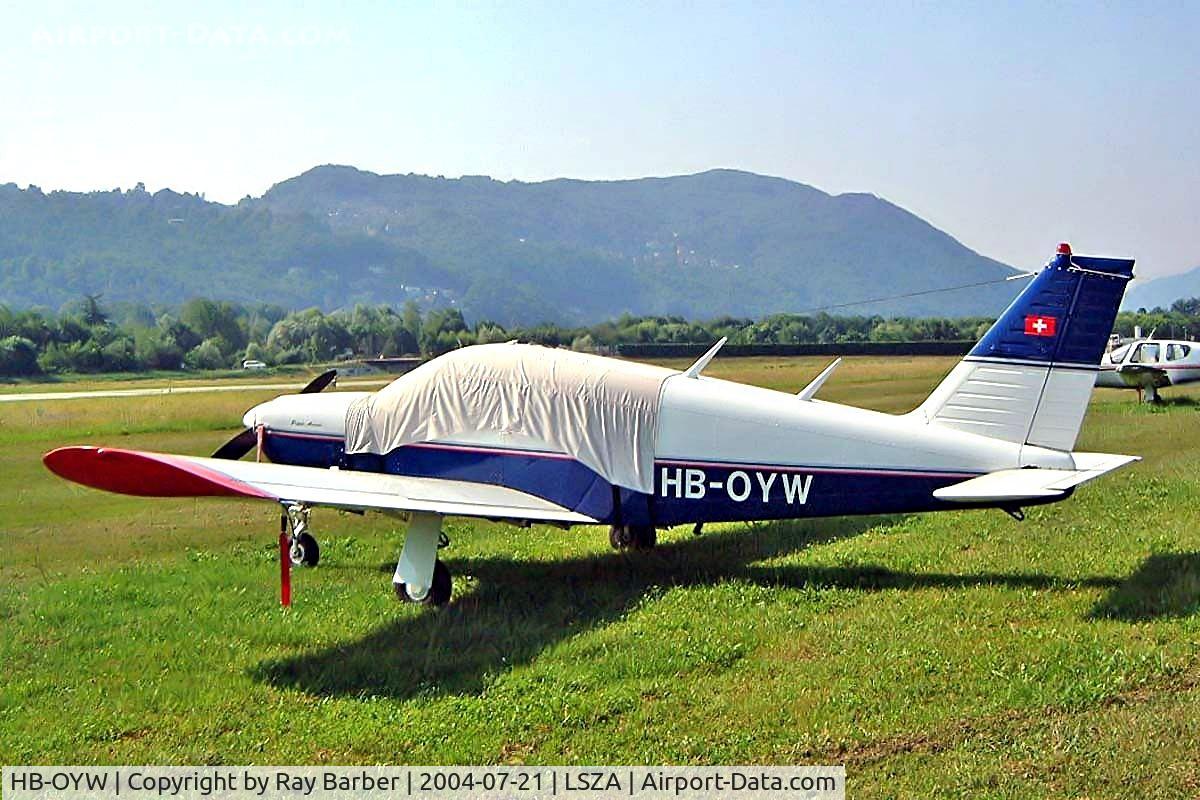 HB-OYW, 1967 Piper PA-28R-180 Cherokee Arrow C/N 28R-30100, Piper PA-28R-180 Cherokee Arrow [28R-30100] Lugano~HB 21/07/2004