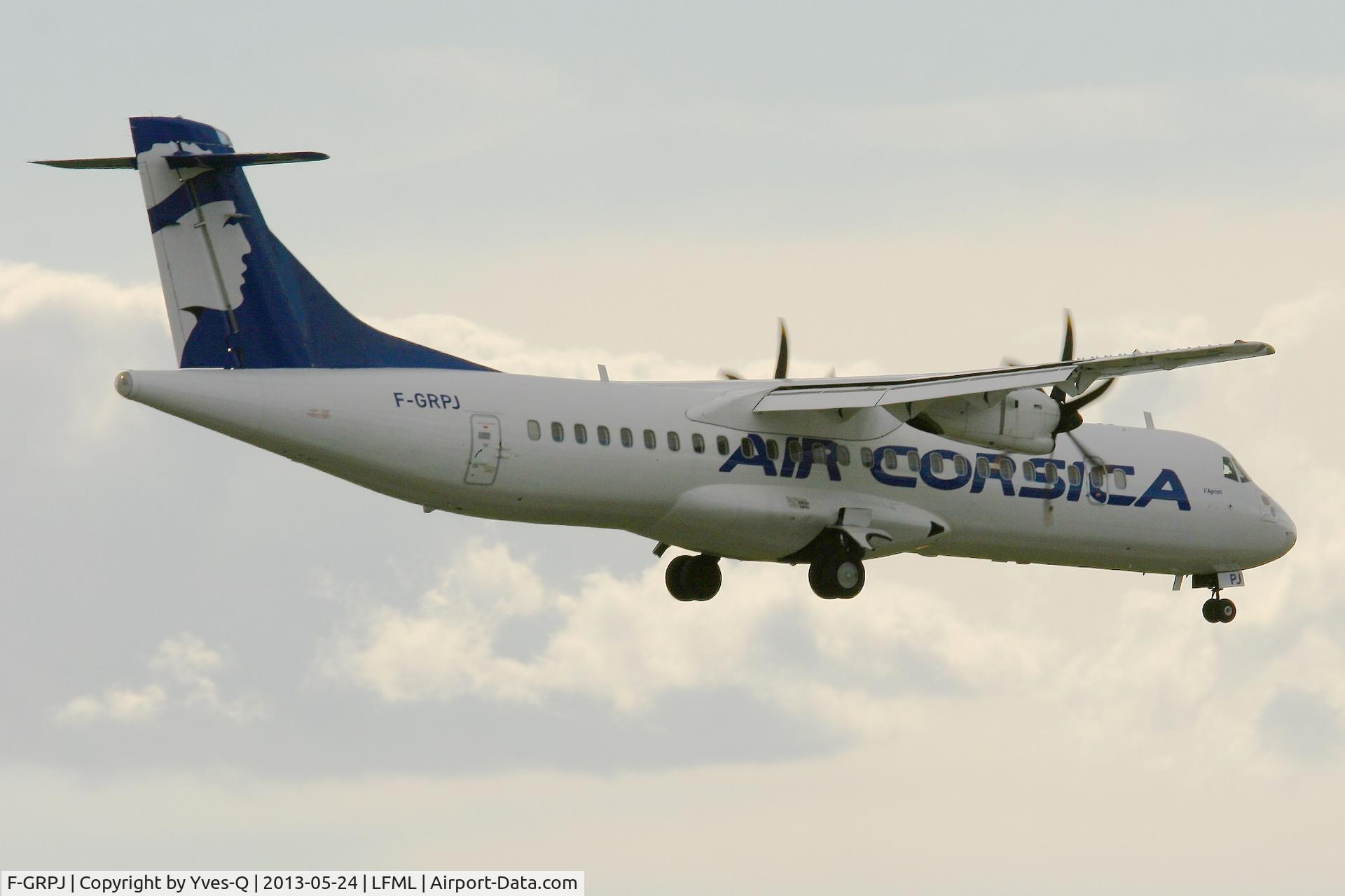 F-GRPJ, 2005 ATR 72-212A C/N 724, ATR 72-212A, Short approach Rwy 31L, Marseille-Marignane Airport (LFML-MRS)