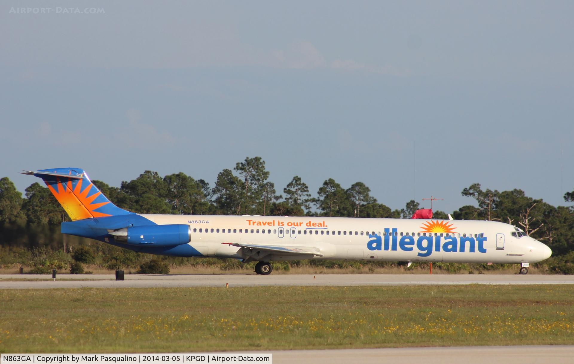 N863GA, 1989 McDonnell Douglas MD-83 (DC-9-83) C/N 49911, MD-83