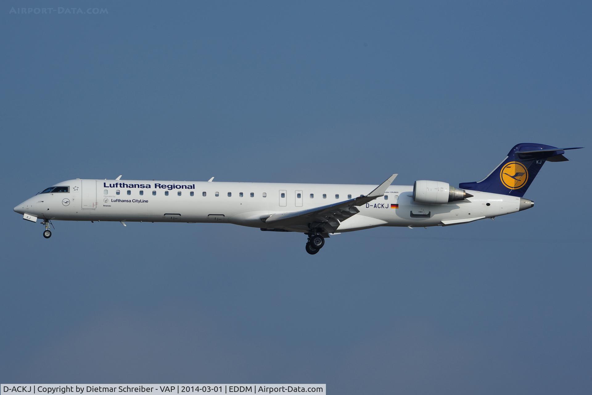 D-ACKJ, 2006 Bombardier CRJ-900LR (CL-600-2D24) C/N 15089, Lufthansa Regional Regionaljet 900