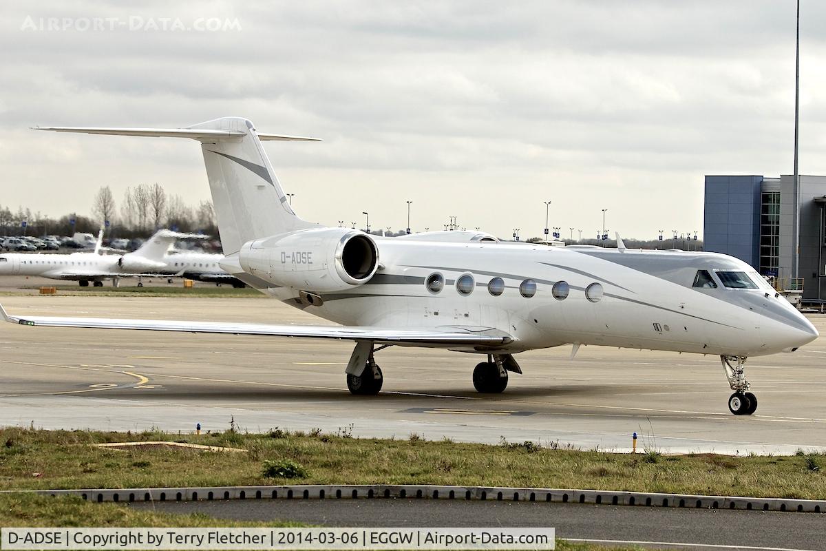 D-ADSE, 2011 Gulfstream Aerospace GIV-X (G450) C/N 4217, 2011 Gulfstream Aerospace Corp G450, c/n: 4217 at Luton